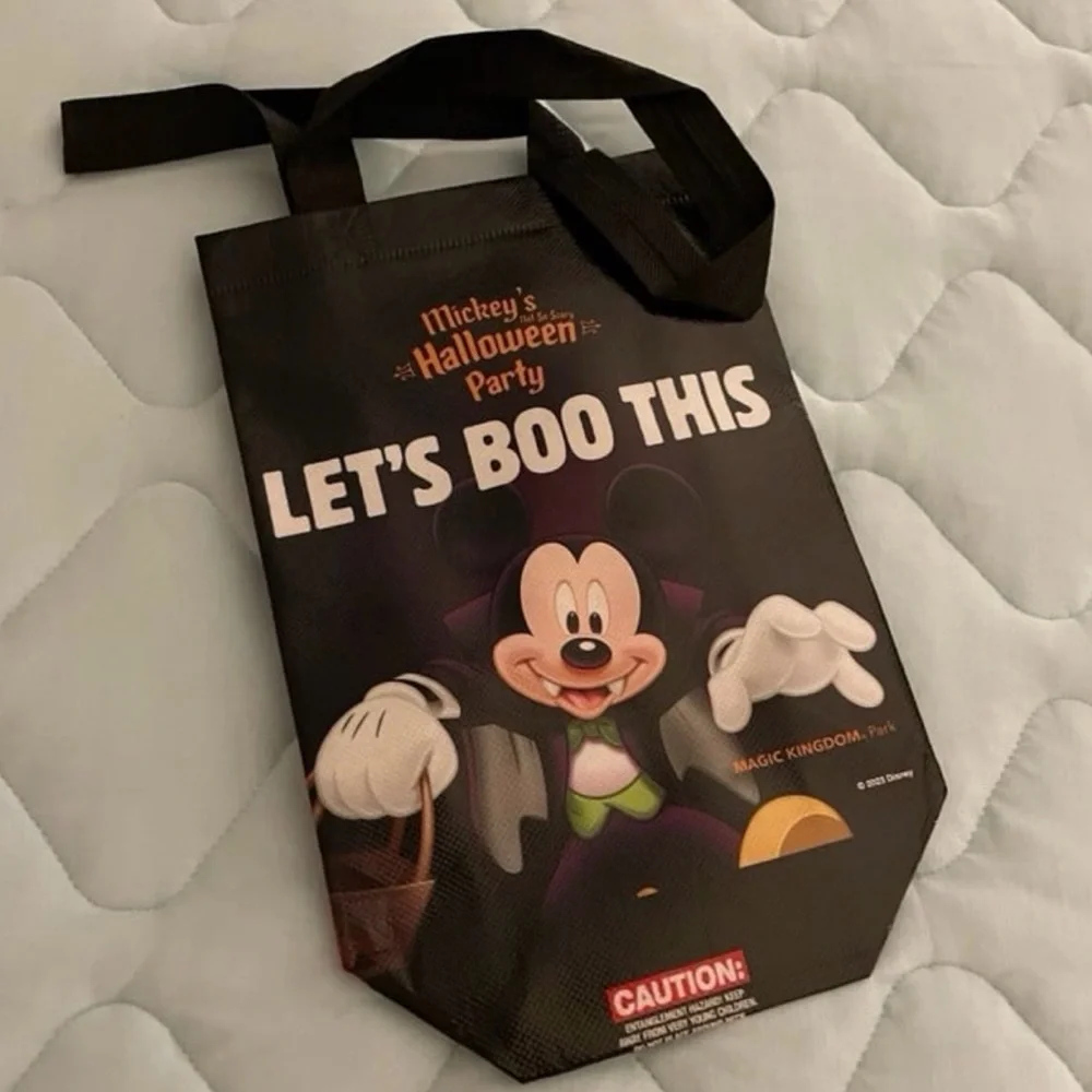 Walt Disney World Exclusive Halloween Trick or Treat Bag - 2 Sided Design